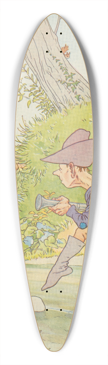 Leonard Leslie Brooke - There was a little man. 39.3 inch art pintail longboard deck
