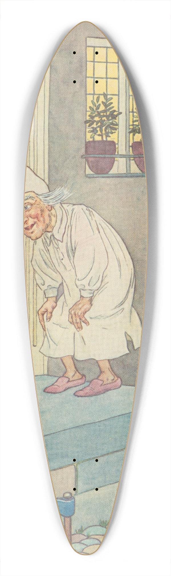 Leonard Leslie Brooke - Wee Willie Winkie. 39.3 inch art pintail longboard deck