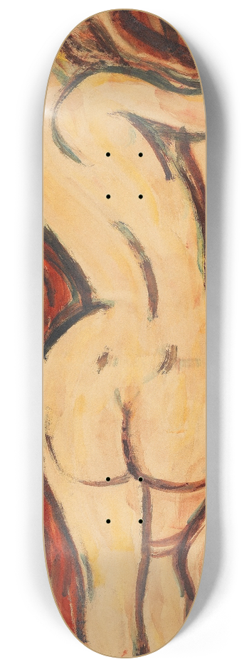 Christian Rohlfs - Liegender Weiblicher Rckenakt 8.25 inch art skate deck