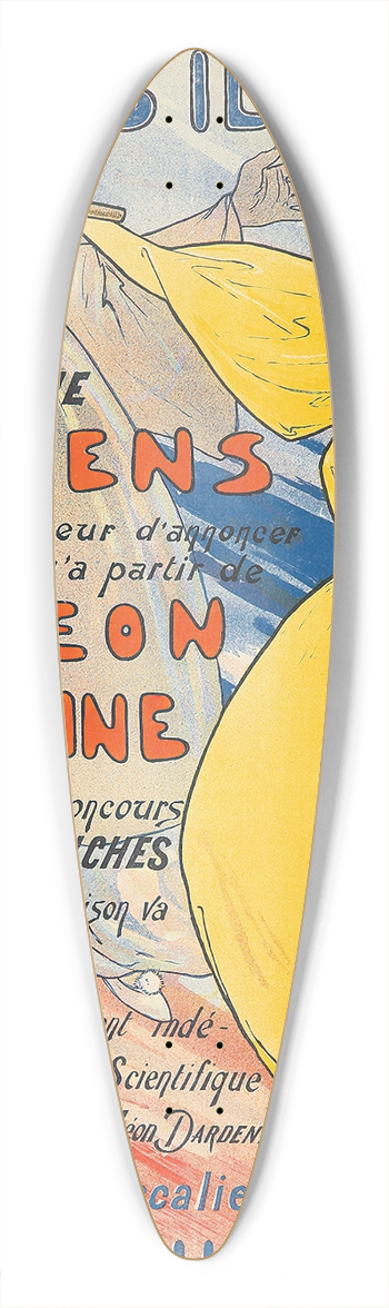 Leon Dardenne - Affiches Illustres 39.3 inch art pintail longboard deck