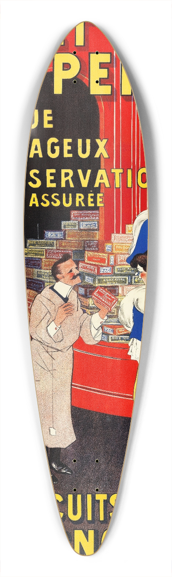 Leonetto Cappiello - Paquet Pernot 39.3 inch art pintail longboard deck