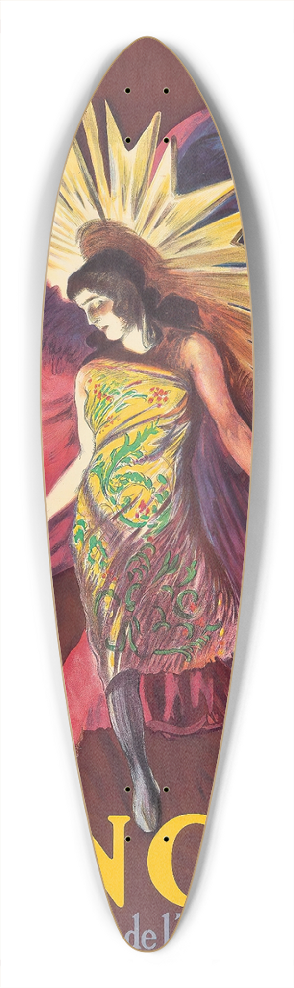 Leonetto Cappiello - Sancta 39.3 inch art pintail longboard deck