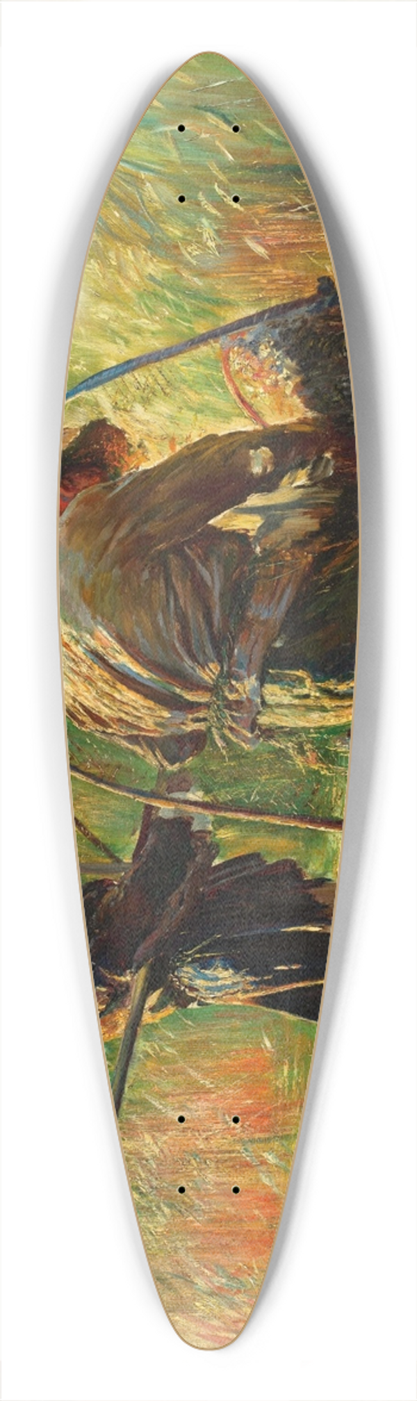 Leon Wyczkowski - Fishermen 39.3 inch art pintail longboard deck
