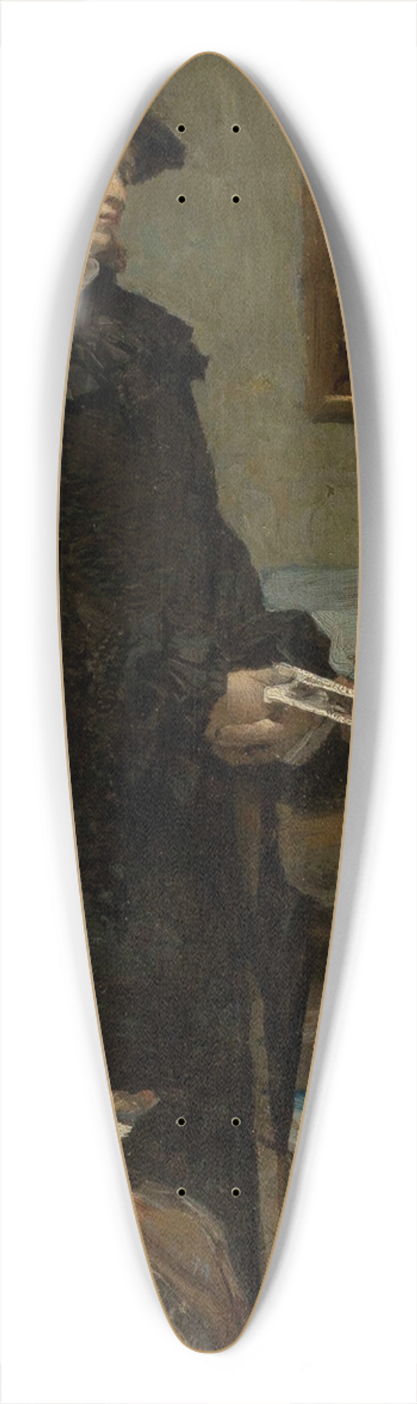 Leon Wyczkowski - In the painters studio 39.3 inch art pintail longboard deck