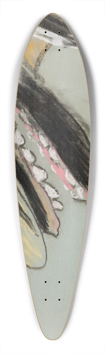 Leon Wyczkowski - Karykatura Feliksa Jasieskiego 39.3 inch art pintail longboard deck