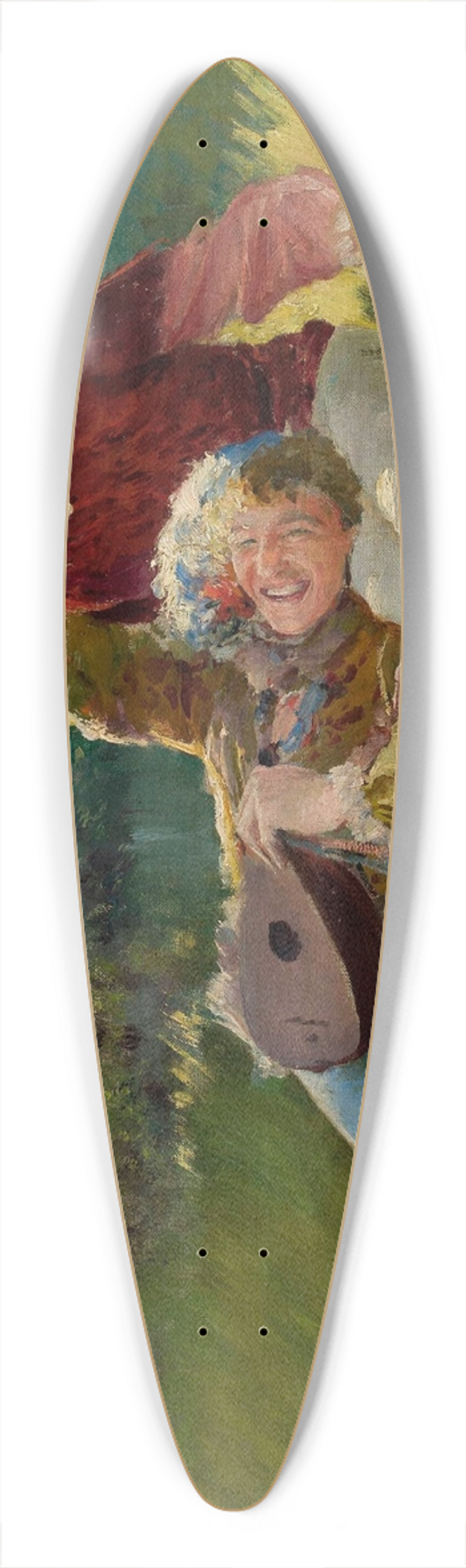 Leon Wyczkowski - Merry children 39.3 inch art pintail longboard deck