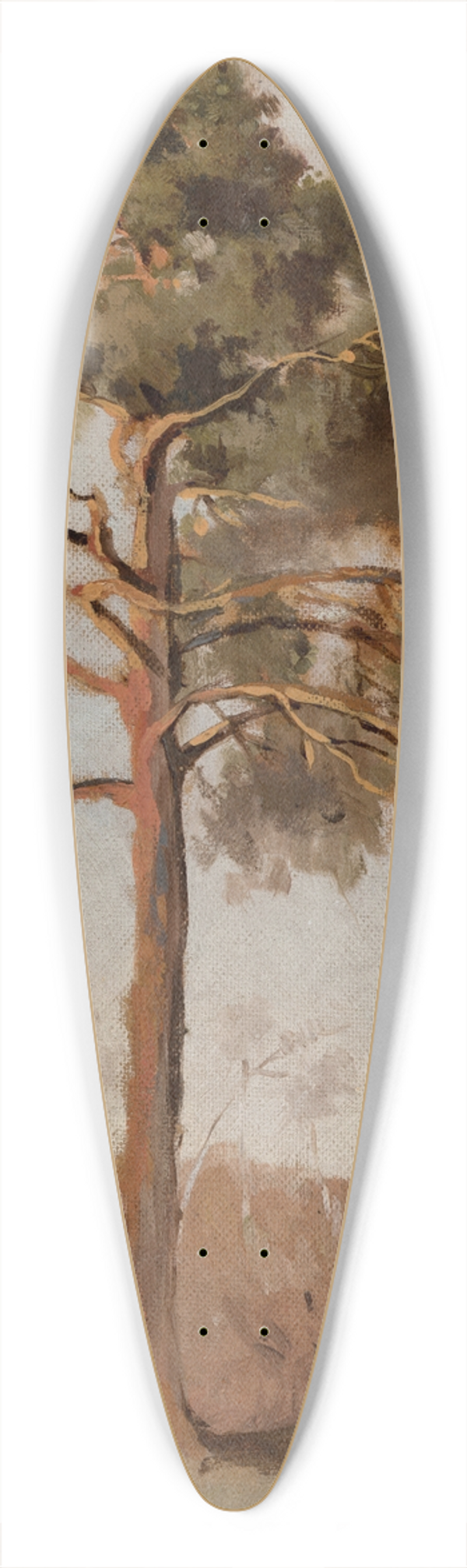 Leon Wyczkowski - Pines at Poga 39.3 inch art pintail longboard deck