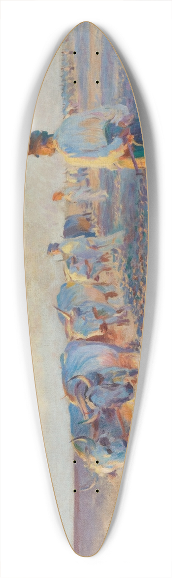Leon Wyczkowski - Plowing in the Ukraine 39.3 inch art pintail longboard deck