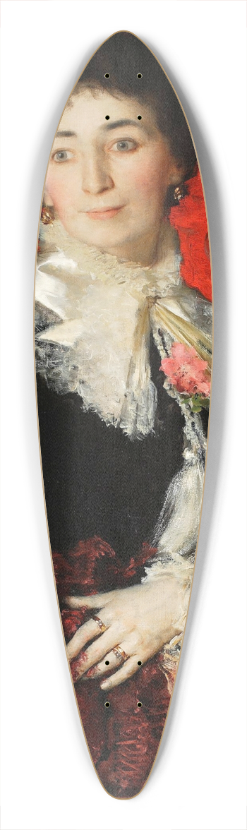 Leon Wyczkowski - Portrait of a lady 39.3 inch art pintail longboard deck