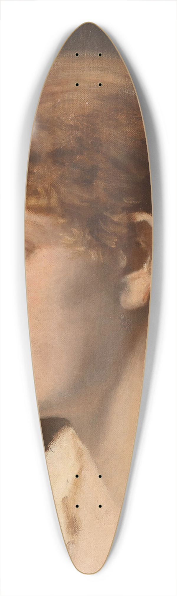 Leopold Carl Mller - Mdchenkopf 39.3 inch art pintail longboard deck