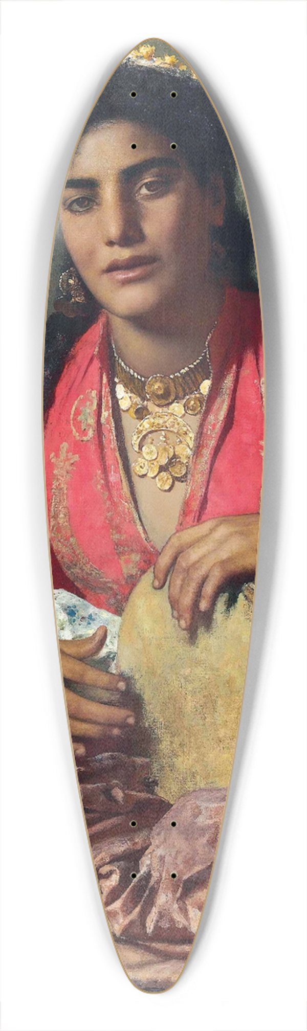 Leopold Carl Mller - The Almeh 39.3 inch art pintail longboard deck