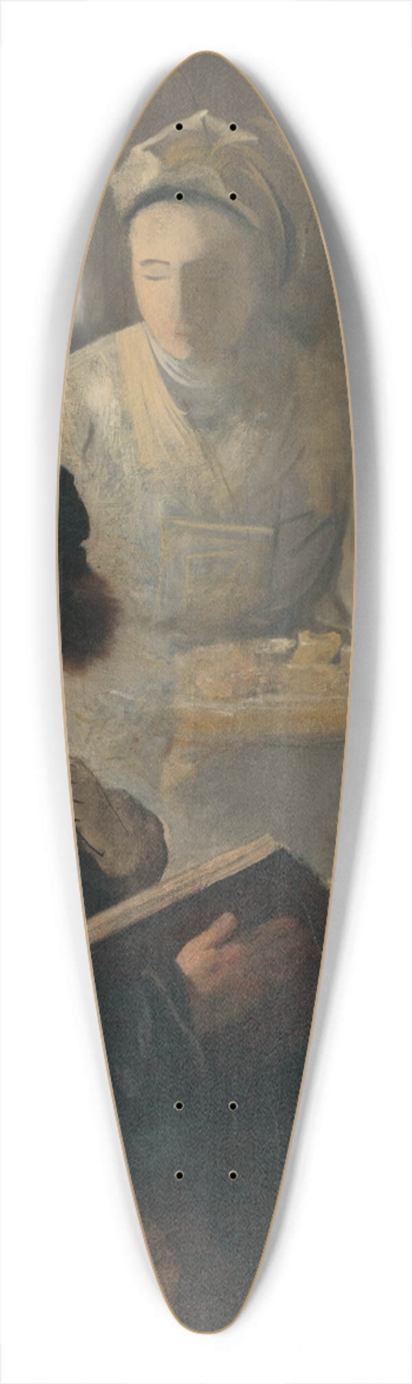 Leopold Horovitz - At the rabbis 39.3 inch art pintail longboard deck