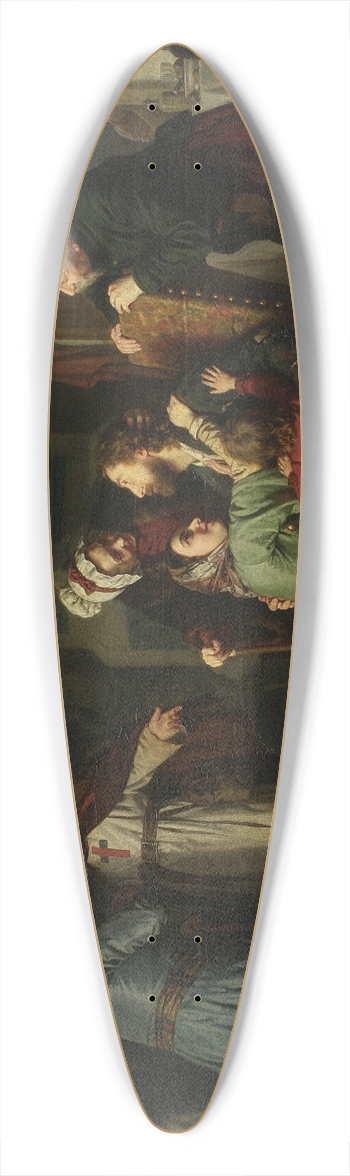 Leopold Lffler - Return from bondage 39.3 inch art pintail longboard deck