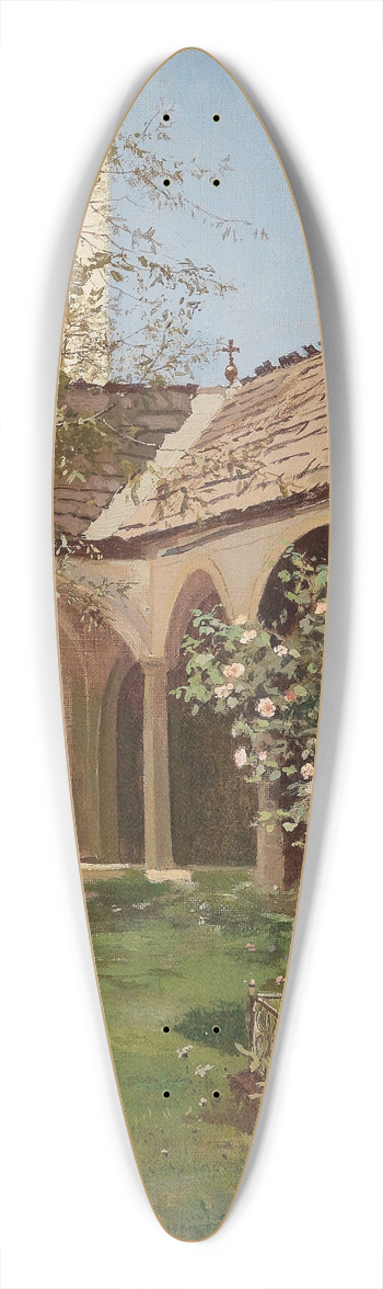 Leopold Munsch - Blhender Klostergarten 39.3 inch art pintail longboard deck