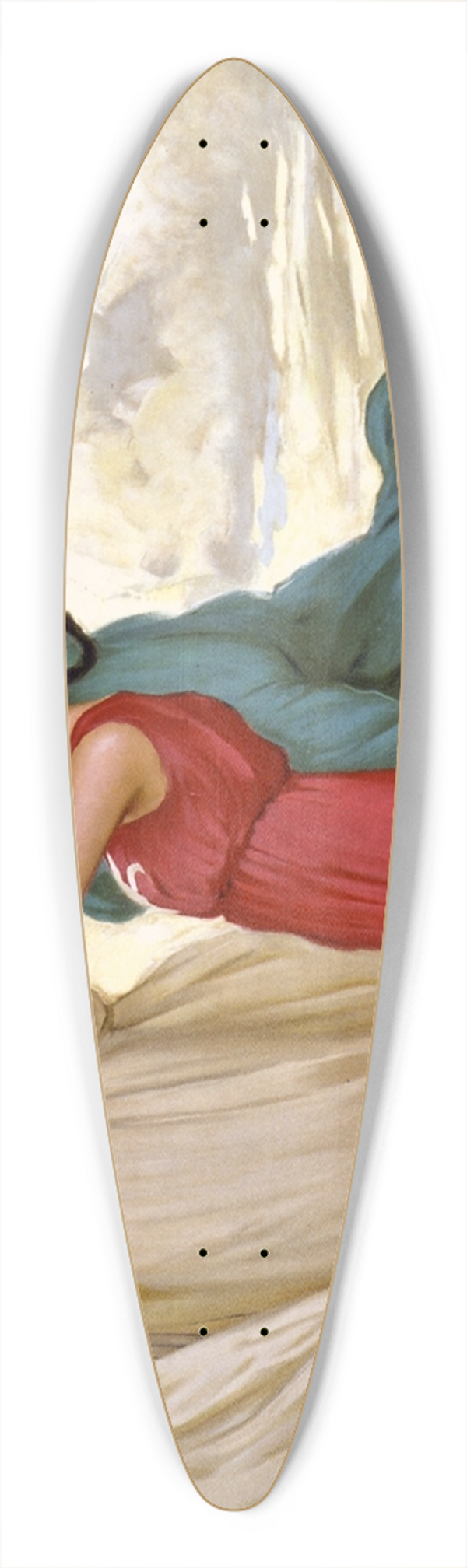 Leopoldo Metlicovitz - Finalmente!! 39.3 inch art pintail longboard deck