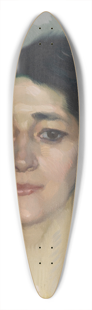 Leo Putz - Damenportrt 39.3 inch art pintail longboard deck