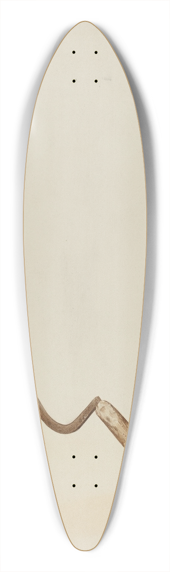LeRoy Griffith - Pioneer Sickle 39.3 inch art pintail longboard deck