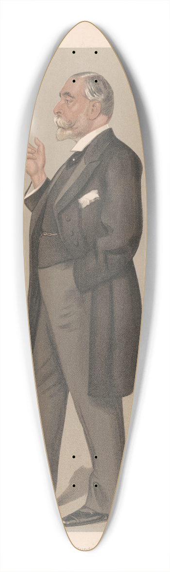 Leslie Matthew Ward - Ambassadors of England; Austro-Hungary Count Fraz Deym, 24 February 1898 39.3 inch art pintail longboard deck
