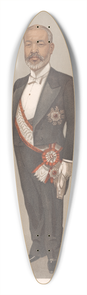 Leslie Matthew Ward - Ambassadors to England; Japan, The Viscount Tadasu Hayashi, 24 April 1902 39.3 inch art pintail longboard deck