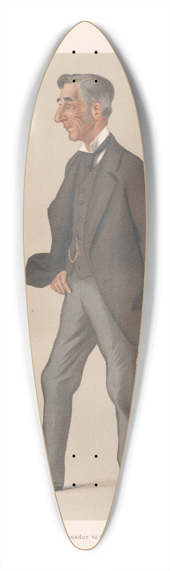 Leslie Matthew Ward - Ambassador to the Porte  The Rt. Hon. Sir Henry George Elliot. 17 March 1877 39.3 inch art pintail longboard deck