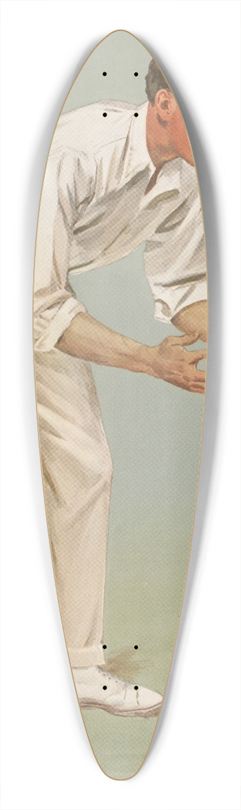 Leslie Matthew Ward - Cricket. A Century Maker. K.L. Hustings. 14 August 1907 39.3 inch art pintail longboard deck