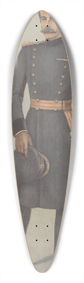 Leslie Matthew Ward - Military and Navy; A Calvary Reformer, The Earl of Dundonald, May 8, 1902 39.3 inch art pintail longboard deck