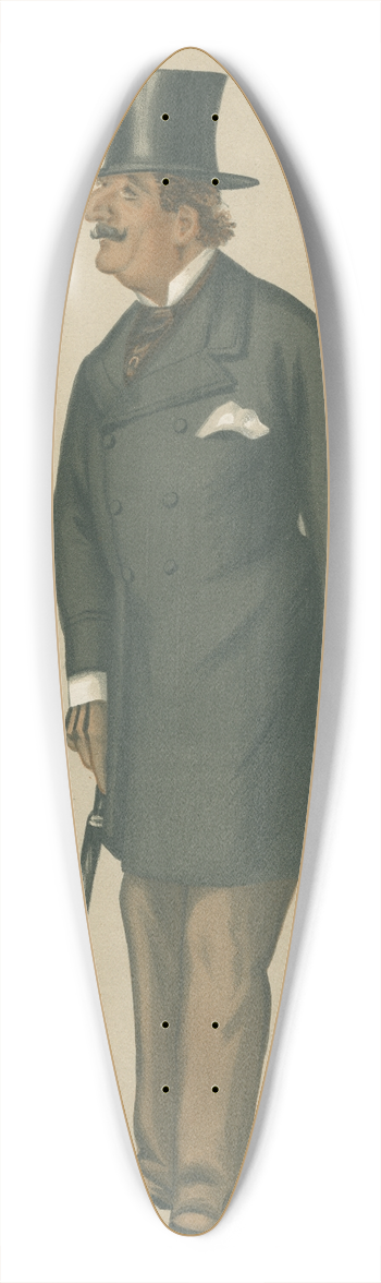 Leslie Matthew Ward - Military and Navy; The Beau Ideal, Lieutenant-General Sir Alfred Hastings Horsford, February 3, 1877 39.3 inch art pintail longboard deck