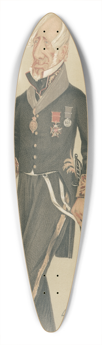 Leslie Matthew Ward - Politicians  Black Rod. Sir Augustus William James Clifford. October 11, 1873 39.3 inch art pintail longboard deck