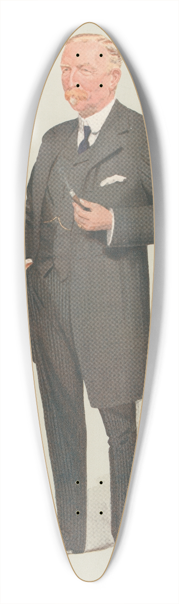 Leslie Matthew Ward - Railway Officials  The Canadian Pacific. Sir Thomas Shaughnessy. 26 August 1908 39.3 inch art pintail longboard deck