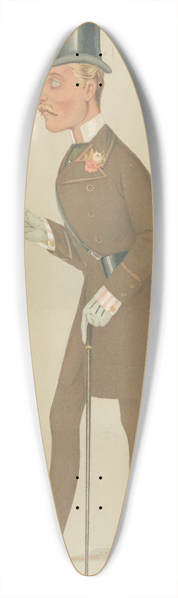 Leslie Matthew Ward - Royalty; A Future Commander-in-Chief, H.R.H. The Duke of Connaught, June 17, 1876 39.3 inch art pintail longboard deck