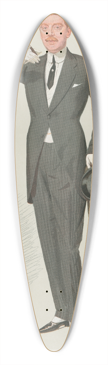 Leslie Matthew Ward - Wagerers; No Limit, Mr. D. M. Gant, September 5, 1906 39.3 inch art pintail longboard deck