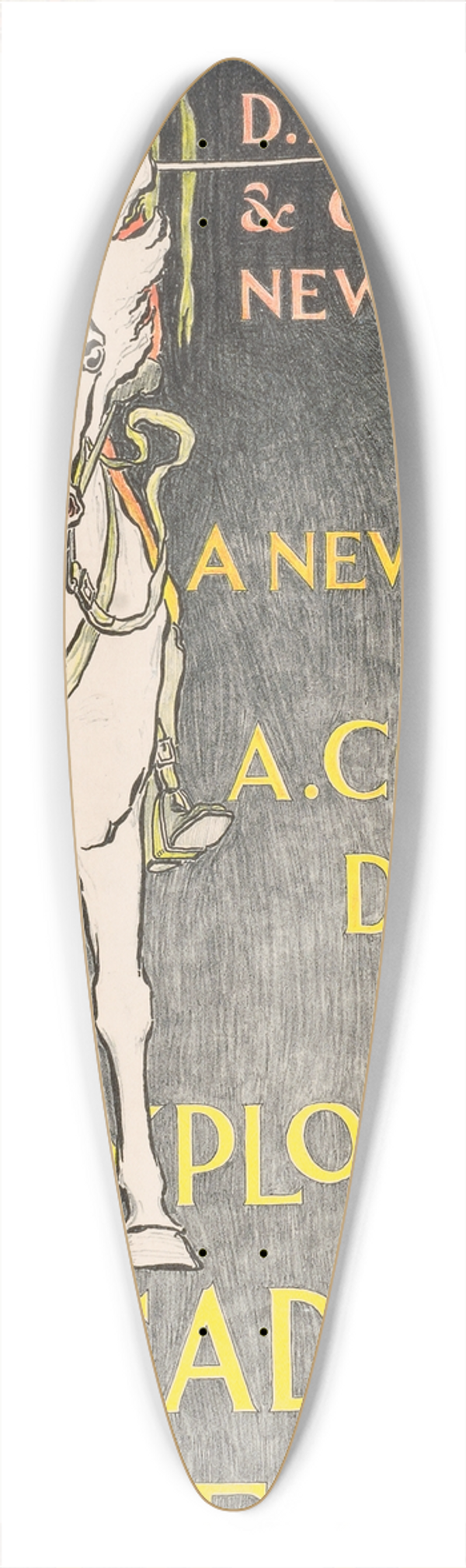 L. Fred Hurd - The Exploits of Brigadier Gerard 39.3 inch art pintail longboard deck