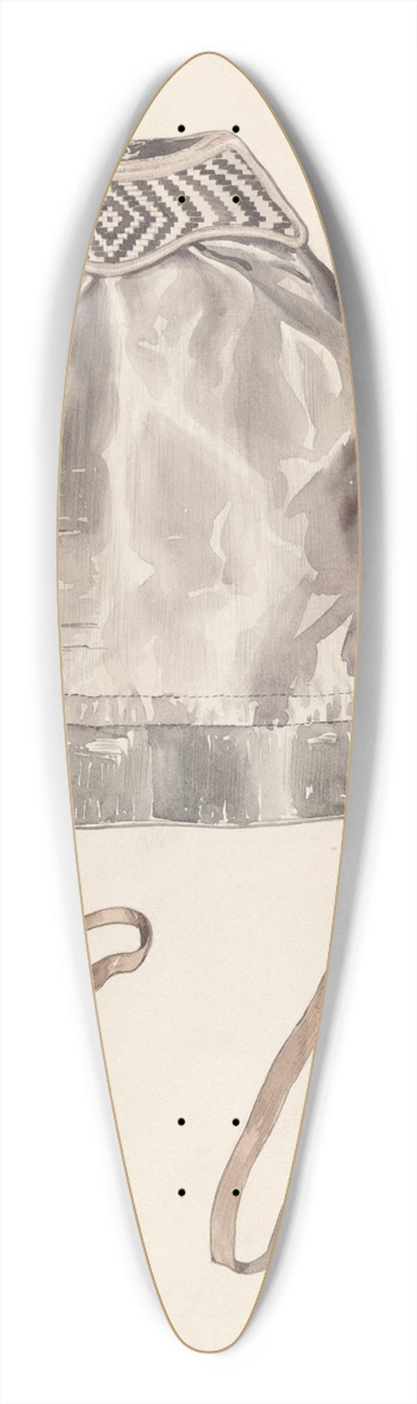 Lillian Causey - Bag 39.3 inch art pintail longboard deck