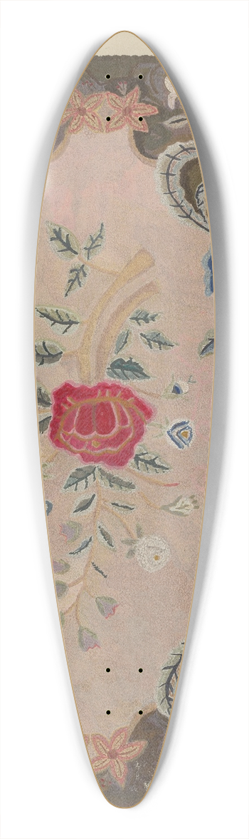 Lillian M. Mosseller - Hooked Rug 39.3 inch art pintail longboard deck