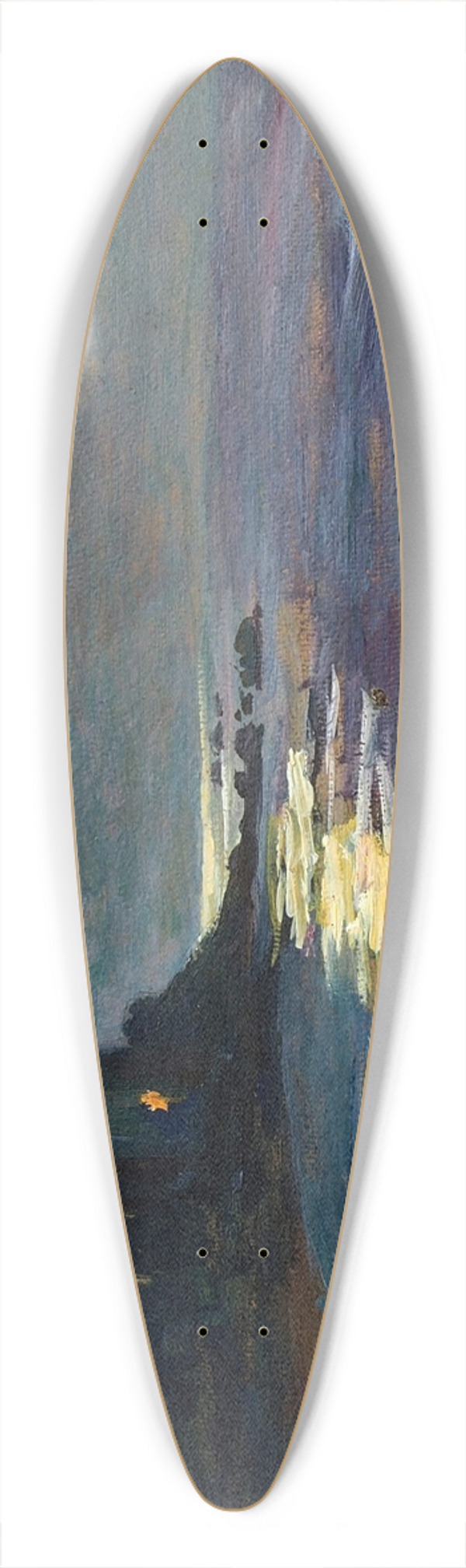 Lilly Walther - Meri kuuvalgel 39.3 inch art pintail longboard deck
