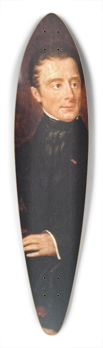 lisa de Lamartine - Portrait dAlphonse de Lamartine (1790-1869), pote et homme politique 39.3 inch art pintail longboard deck