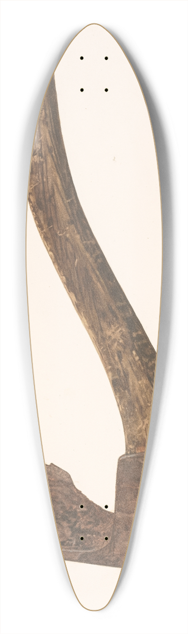 Lloyd Charles Lemcke - Adze 39.3 inch art pintail longboard deck