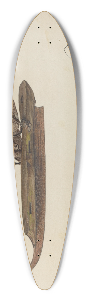 Lloyd Charles Lemcke - Ice Skate 39.3 inch art pintail longboard deck