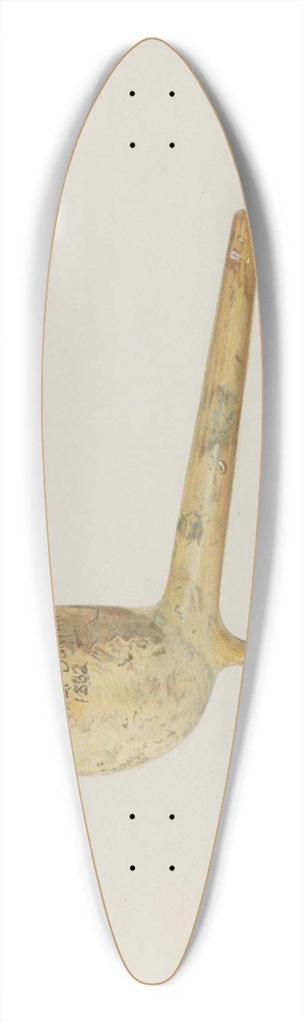 Lloyd Charles Lemcke - Pipe 39.3 inch art pintail longboard deck