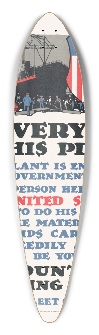 L.N. Britton - To everyone in this plant 39.3 inch art pintail longboard deck