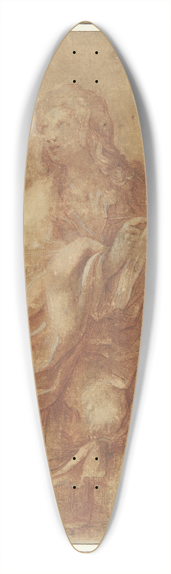 Lodovico Carracci - Johannes Evangelist 39.3 inch art pintail longboard deck