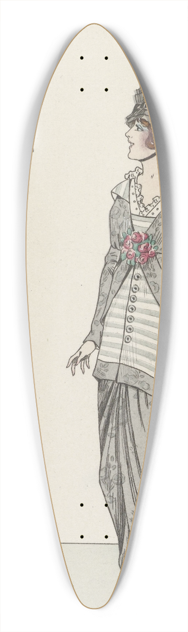 Loeze - Robe de taffetas  fleurs 39.3 inch art pintail longboard deck