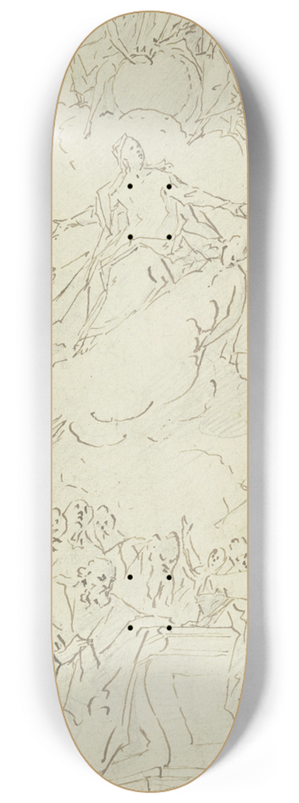 Christian Wink - Assumption of Mary 8.25 inch art skate deck