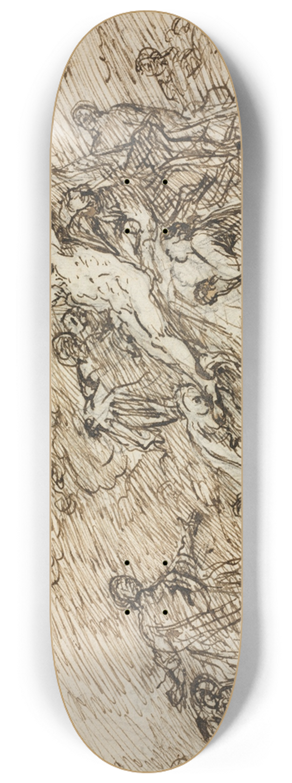 Christian Wink - The Deposition (recto) 8.25 inch art skate deck