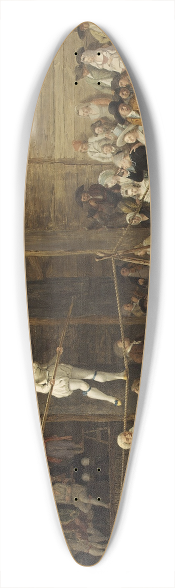 Lonard Defrance - The Rope Dance 39.3 inch art pintail longboard deck