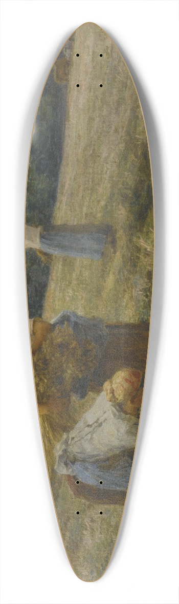Lon Augustin Lhermitte - Glaneuses le soir 39.3 inch art pintail longboard deck