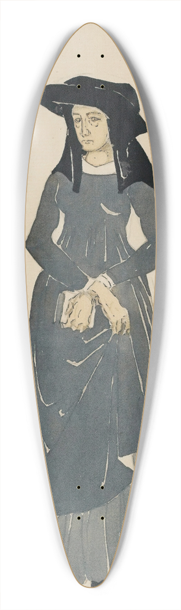 Lon Bakst - Costume Design For Don Juan II 39.3 inch art pintail longboard deck
