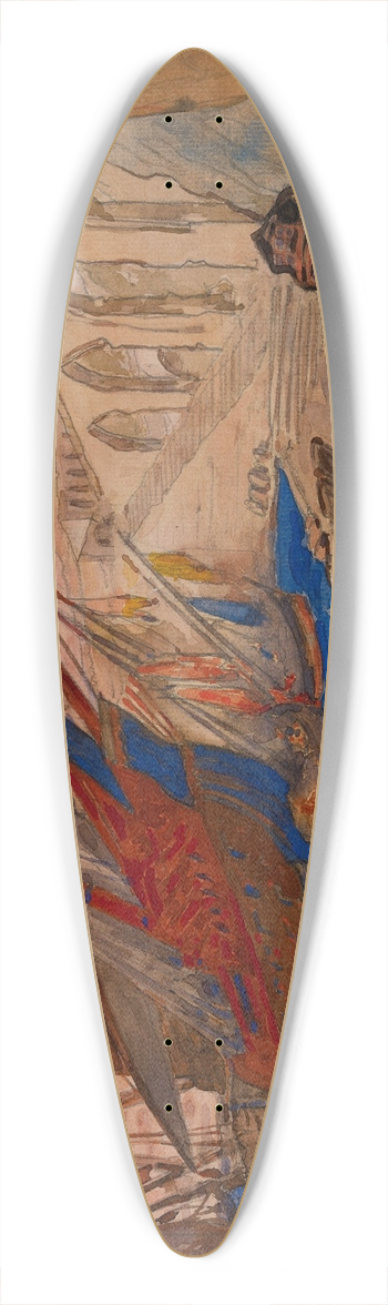 Lon Bakst - La Pisanella ou La Morte Parfumee 39.3 inch art pintail longboard deck