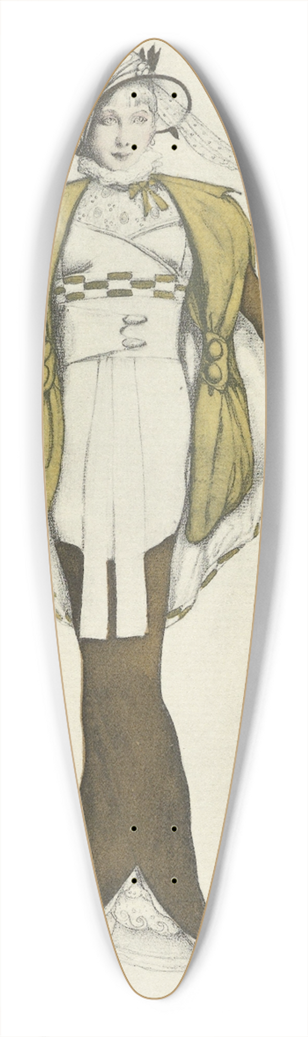 Lon Bakst - PHILOMLE / Robe de Bakst ralise par Paquin 39.3 inch art pintail longboard deck