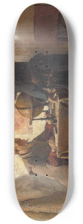 Christoffel Bisschop - Heemskerck and Barents Planning their Second Expedition to the Far North 8.25 inch art skate deck